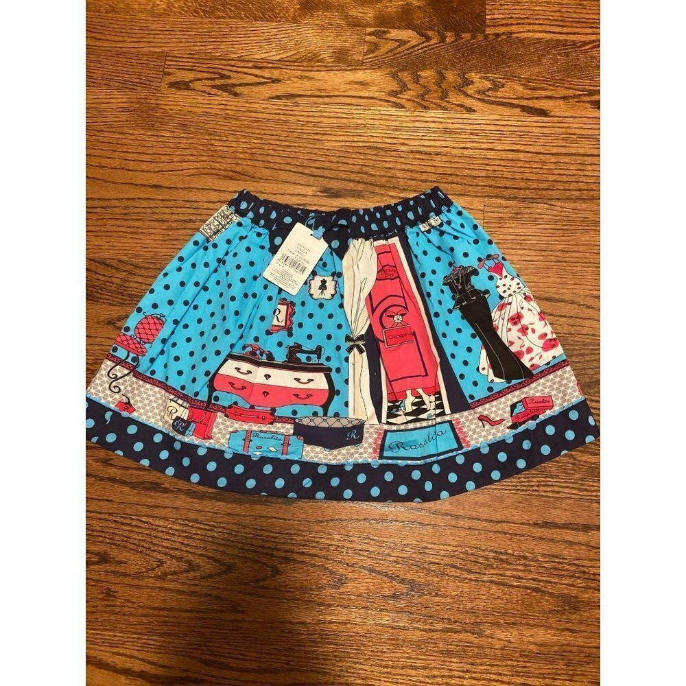 NEW Rosalita | McGee Print Dressing Room Print Skirt‎ Sz 8